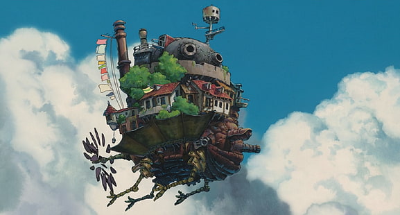 Howls Moving Castle, Studio Ghibli, Fondo de pantalla HD HD wallpaper