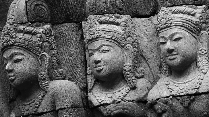 hinduism, relief, temple, HD wallpaper