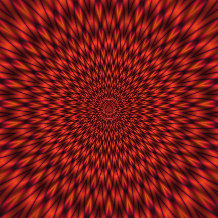 rot, schwarz, linien, hypnotisch, HD-Hintergrundbild