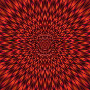 rosso, nero, linee, ipnotico, Sfondo HD HD wallpaper