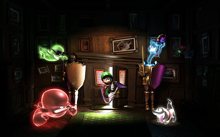 Luigi's Mansion, Ghost, Nintendo, Videospel, HD tapet