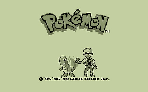 retrospel, pixelkonst, GameBoy, Pokémon, HD tapet HD wallpaper