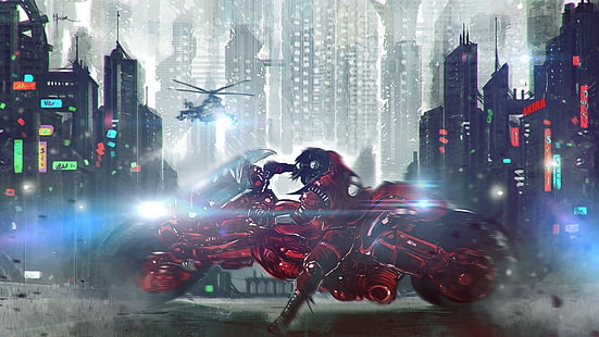 Cyberpunk, Futuristisch, Akira, Kaneda, Cyberpunk, Futuristisch, Akira, Kaneda, HD-Hintergrundbild HD wallpaper