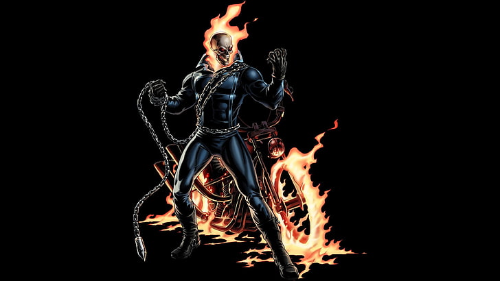 Ilustrasi Ghost Rider, Komik, Ghost Rider, Wallpaper HD