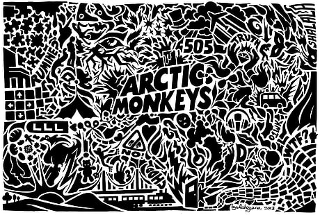 Arctic Monkeys digital wallpaper, Arctic Monkeys, HD wallpaper HD wallpaper