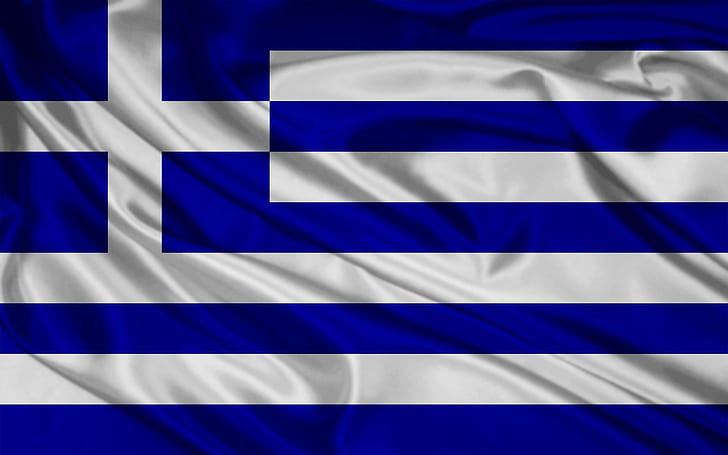 drapeau, Grèce, Fond d'écran HD