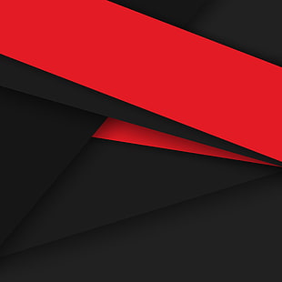 Android, Rojo, Diseño, Negro, 5.0, Línea, Colores, Lollipop, Rayas, Abstracción, Material, Fondo de pantalla HD HD wallpaper