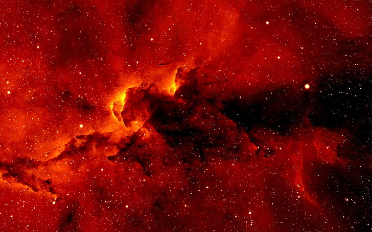 ruang galaksi merah, ruang, nebula, galaksi, Wallpaper HD
