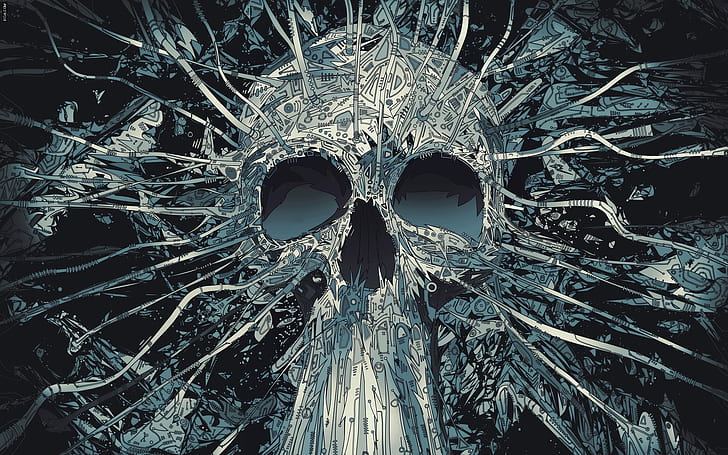 Fantasy Skull วาดหัวอะนิเมะภาพ, วอลล์เปเปอร์ HD