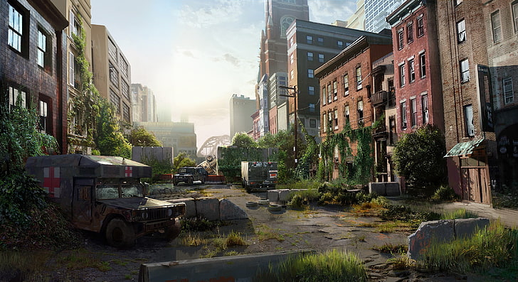 brown medic car, The Last of Us, video games, HD wallpaper