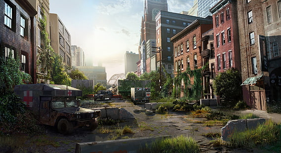 brown medic car, The Last of Us, video games, HD wallpaper HD wallpaper