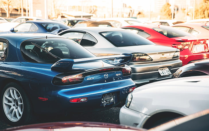 Speedhunter, Auto, Mazda, Mazda RX-7, Nissan, Nissan Silivia, Schärfentiefe, HD-Hintergrundbild