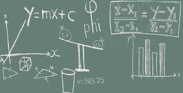 blackboard, chalk, chalkboard, classroom, education, equation, formula, learn, learning, lesson, math, mathematics, scale, school, study, teach, HD wallpaper HD wallpaper