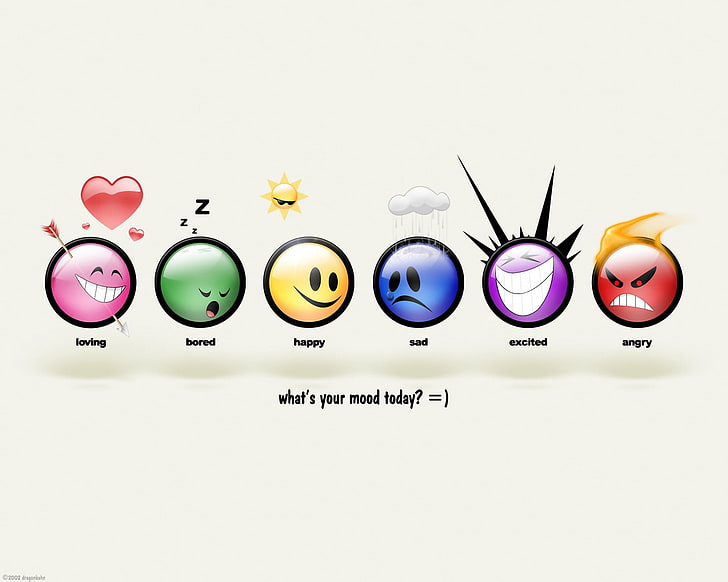 Assorted-color emoji illustration, balls, mood, smile, HD wallpaper |  Wallpaperbetter