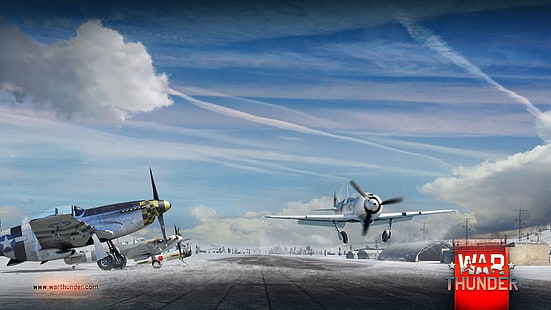 Affiche du jeu War Thunder, War Thunder, avion, Gaijin Entertainment, jeux vidéo, Fond d'écran HD HD wallpaper