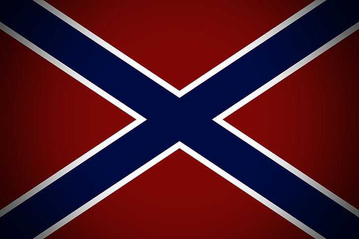 конфедеративно знаме дигитален тапет, Донбас, Новоросия, милицията, армията на Нова Русия, HD тапет