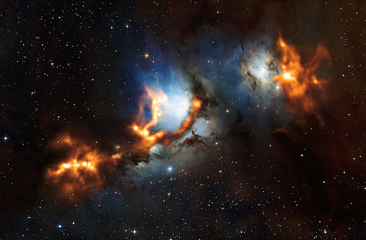 milky way, nebula, constellation, Orion, Messier 78, HD wallpaper