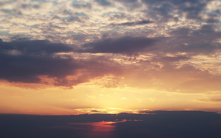 Himmel, Sonnenuntergang, Wolken, HD-Hintergrundbild