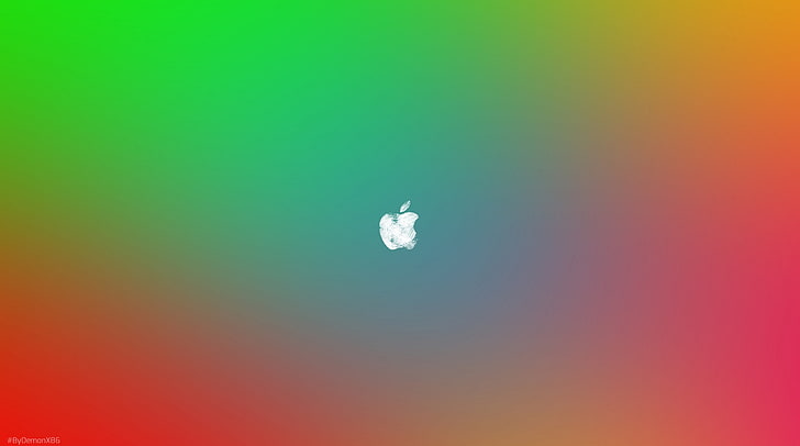 Mac Flat, wallpaper Apple, Komputer, Mac, Colourful, Apple, Logo, flat, Wallpaper HD