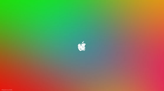 Mac Flat, wallpaper Apple, Komputer, Mac, Colourful, Apple, Logo, flat, Wallpaper HD HD wallpaper