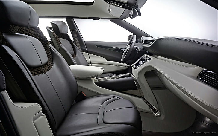 Aston Martin Lagonda Concept Interior, czarno-szare wnętrze samochodu, wnętrze, aston, martin, lagonda, koncepcja, samochody, aston martin, Tapety HD
