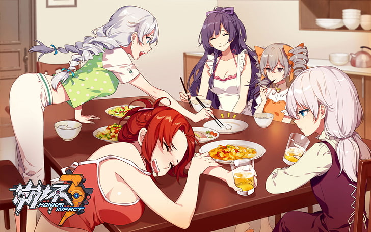 weibliche Anime-Figuren Wallpaper, Anime, Honkai Impact, Honkai, HD-Hintergrundbild