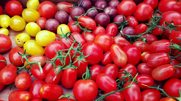 Tomatoes, Cherry, Vegetables, Variety, HD wallpaper