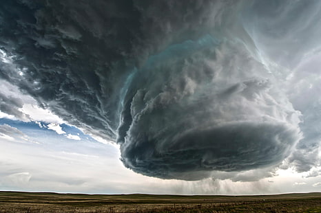 campo, tempestade, furacão, Wyoming Beleza, HD papel de parede HD wallpaper