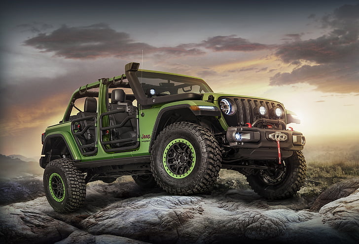 Jeep Wrangler Unlimited Rubicon, 2018, HD wallpaper