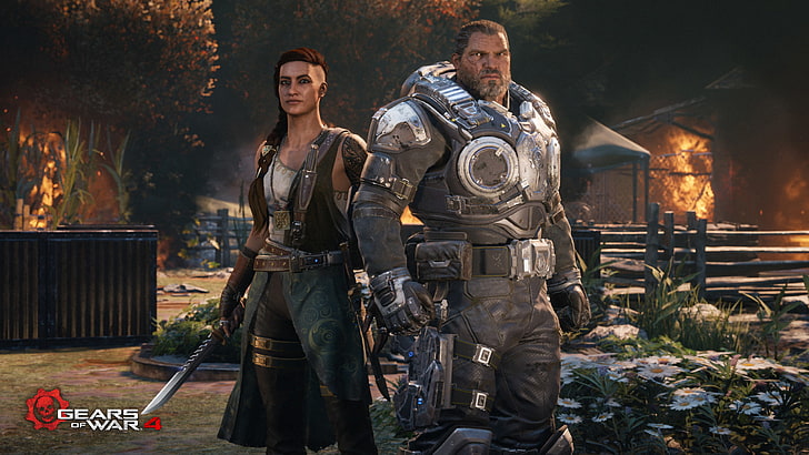 Reyna Diaz, Gears of War 4, 마커스 페닉스, HD 배경 화면