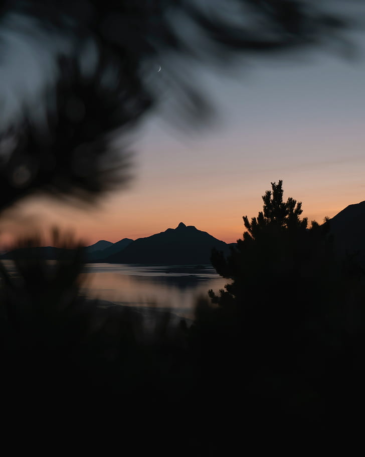 المناظر الطبيعية ، الجبال ، المساء ، فانكوفر ، كندا، خلفية HD، خلفية الهاتف