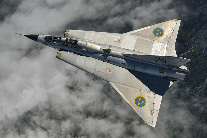 militer, Saab 35 Draken, Angkatan Udara Swedia, Wallpaper HD