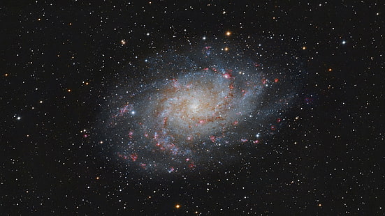 galaktyka spiralna, przestrzeń, galaktyka, galaktyka spiralna, galaktyka trójkątna, Tapety HD HD wallpaper