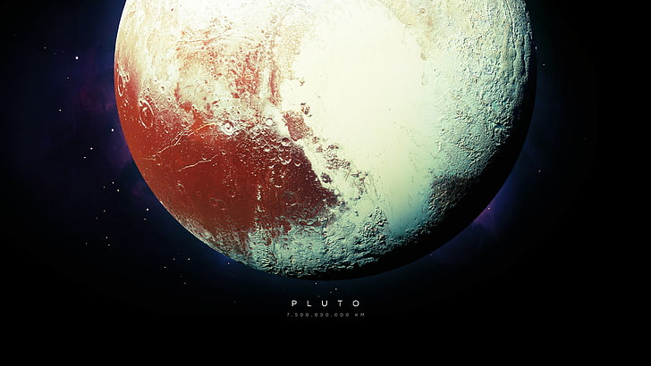 Pluto planet, Pluto, universum, stjärnor, planet, rymden, HD tapet