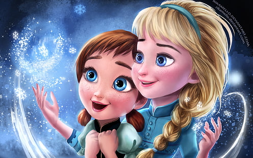 Frozen Elsa Anna Sisters, Frozen, Anna, Elsa, Sisters, Wallpaper HD HD wallpaper