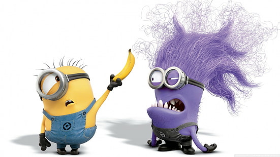 Minionki, Despicable Me, Cartoon, Movie, Banana, minions, despicable me, cartoon, movie, banana, Tapety HD HD wallpaper