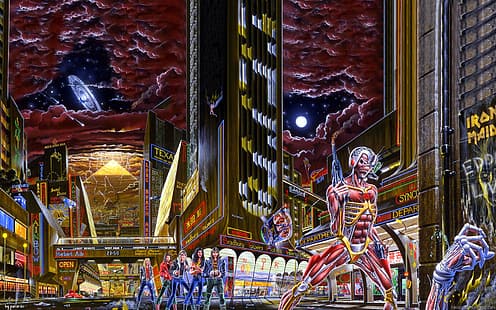 Iron Maiden, Somewhere in Time, rock and roll, heavy metal, HD masaüstü duvar kağıdı HD wallpaper