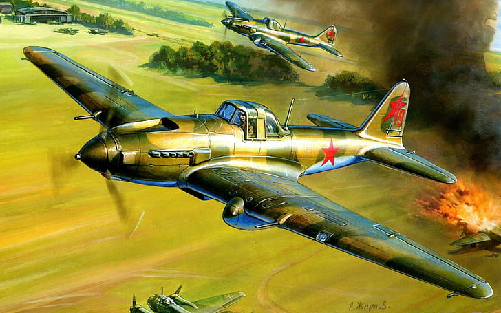 Il2, il-2, aircraft, soviet, aircraft planes, HD wallpaper