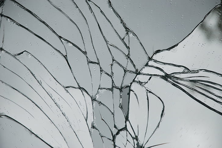 abstract, bokeh, Broken, Crack, glass, pattern, psychedelic, Shattered, window, HD wallpaper