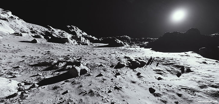 Mond, Oberfläche, HD-Hintergrundbild