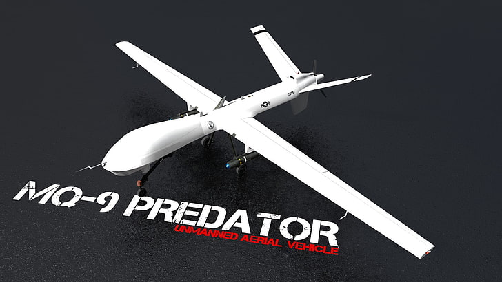 uavs general atomics mq 9 reaper militärische Drohne, HD-Hintergrundbild