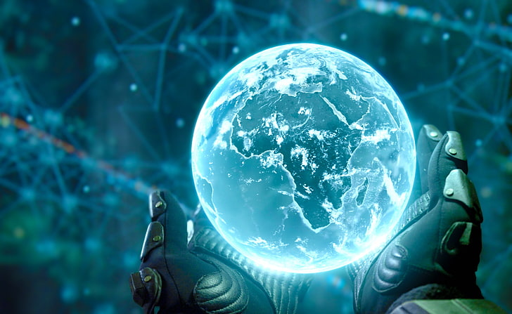 Prometheus Earth, bola dunia biru, Film, Film Lain, 2012, film, prometheus, bumi, sci-fi, Wallpaper HD