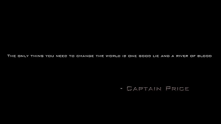 Captain Price quote, digital art, quote, Call of Duty, HD wallpaper