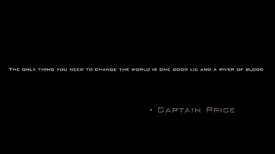 Цитата капитана Прайса, цифровое искусство, цитата, Call of Duty, HD обои HD wallpaper