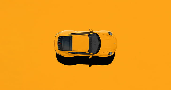 Porsche, Porsche 911 Carrera, Car, Orange Car, Porsche 911, Sport Car, Vehicle, HD wallpaper