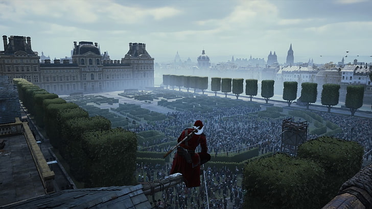 grå betongbyggnader, Assassin's Creed, Assassin's Creed: Unity, HD tapet