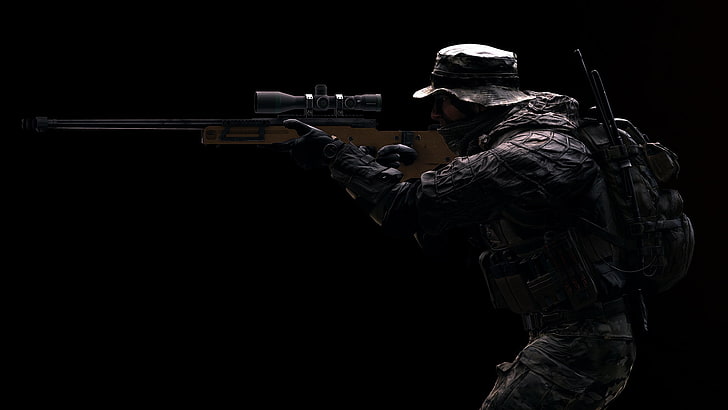 brązowy karabin snajperski, broń, tło, żołnierze, karabin, wyposażenie, snajper, Battlefield 4, Tapety HD