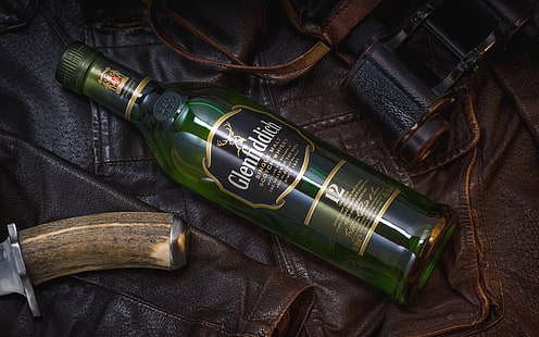 alcohol, bottles, Glenfiddich, Whisky, HD wallpaper HD wallpaper