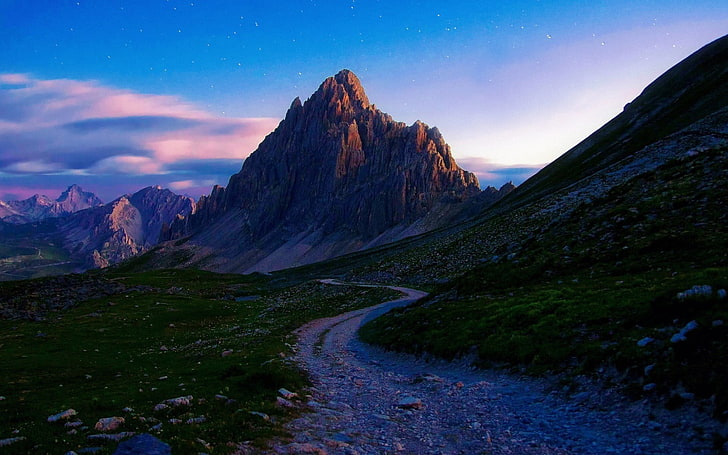 sentiero di pietra, montagne, sentiero, natura, paesaggio, Sfondo HD