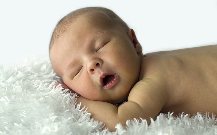 Tidur Bayi Dengan Mulut Terbuka Bayi Tidur Bayi Lucu Wallpaper Hd Wallpaperbetter